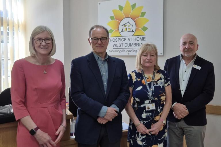Lord Lieutenant visits Hospice at Home West Cumbria