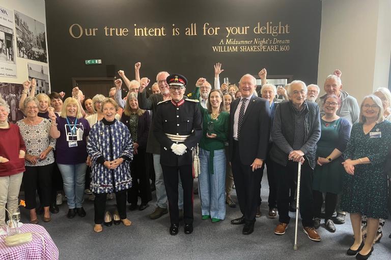 Cumbria’s Lord Lieutenant Alexander Scott leads the celebrations at the Kirkgate Centre (Kirkgate KAVS).jpg