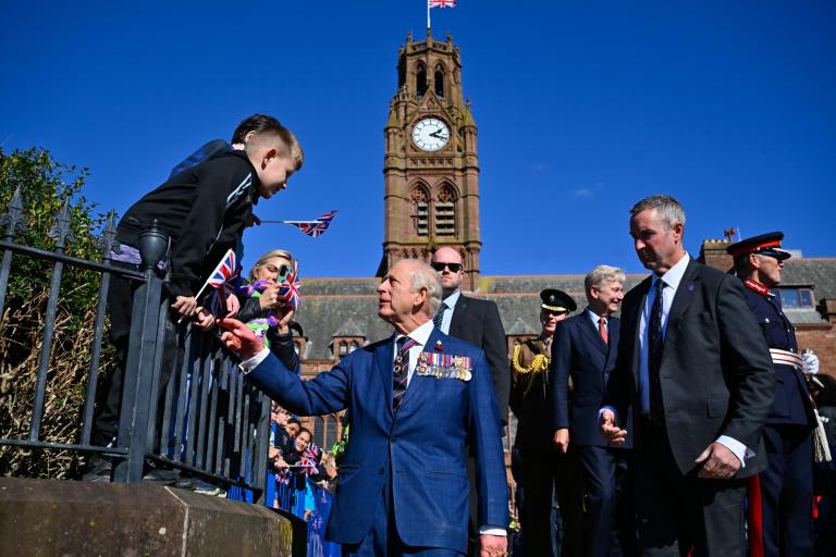 King Charles at Barrow Town Hall