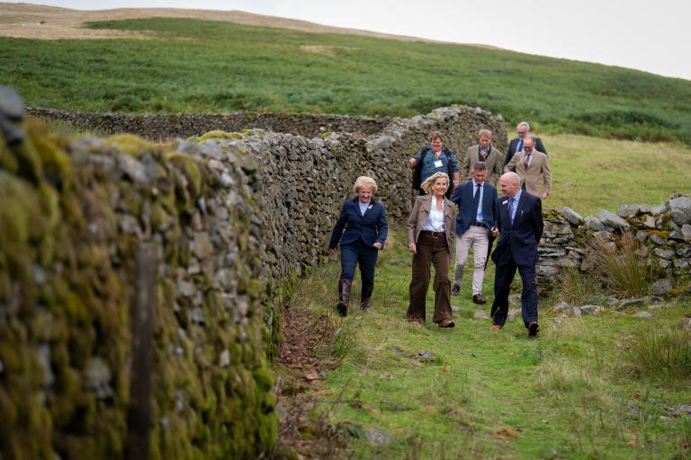 HRH The Duchess of Edinburgh taking in the fells with Addington Fund