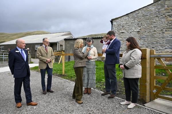HRH The Duchess of Edinburgh visits Whins Farm