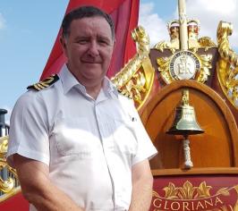 Photograph of Commander (SCC) Philip Burns MBE RNR