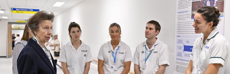 Princess Royal meets nurses at West Cumberland Hospital